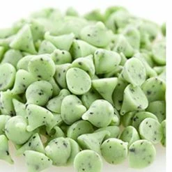 Clasen Quality Coatings, Inc. - Wisconsin Green Mint Chocolate Chips Mint Flavored Confectionary Drops 1 Pound