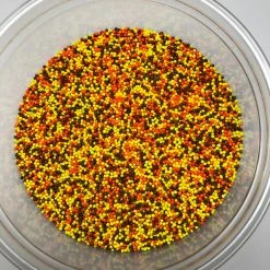 QA Products, Inc. - Beloit, Wisconsin Sprinkles & Toppings Fall Nonpareils Autumn Mix Bakery Topping Sprinkles 8 Pounds Fall Colors