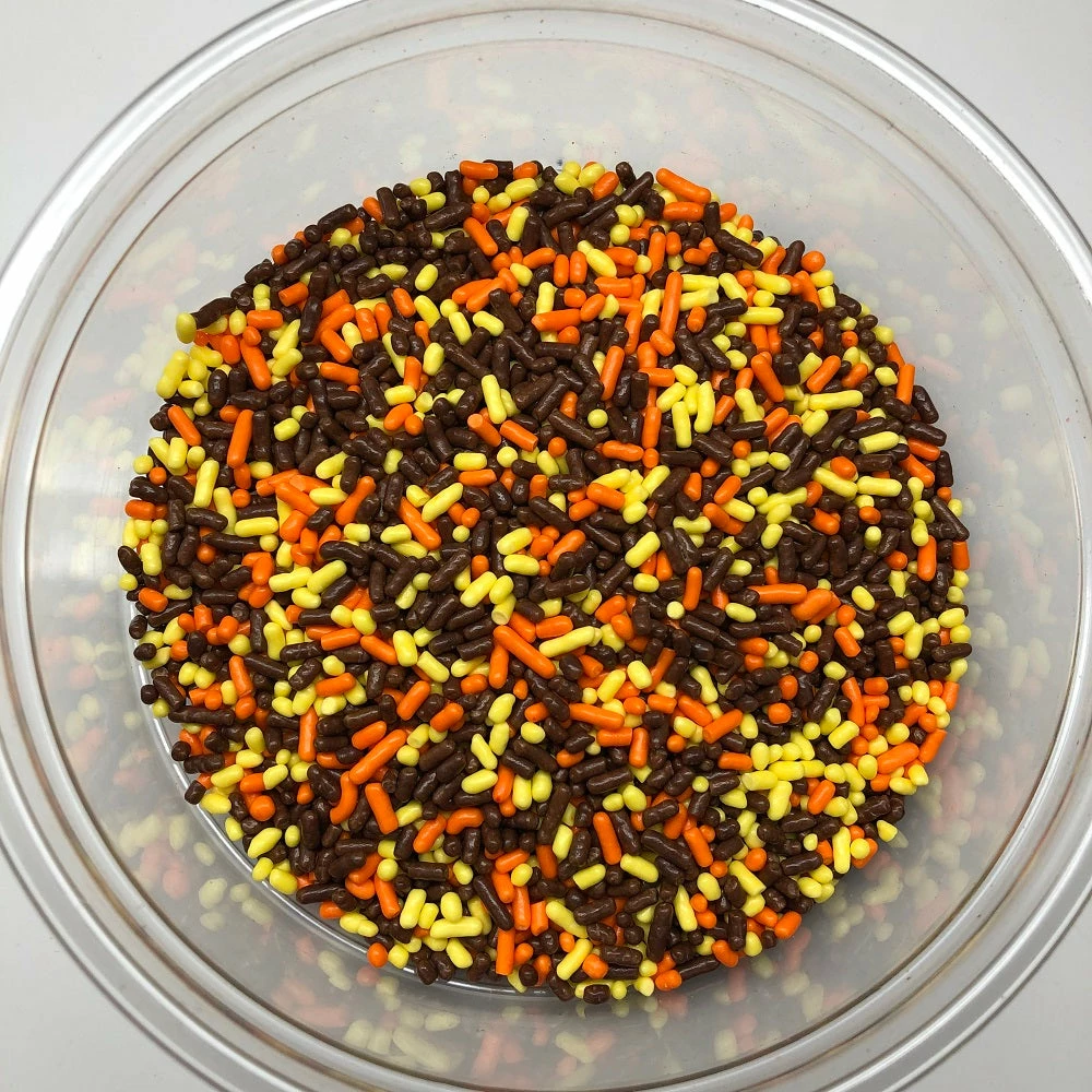 QA Products, Inc. - Beloit, Wisconsin Fall Sprinkles Autumn Mix Jimmies Bakery Topping 1 Pound Colored Sprinkles 3 QA Products, Inc. - Beloit, Wisconsin Fall Sprinkles Autumn Mix Jimmies Bakery Topping 1 Pound Colored Sprinkles