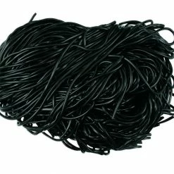 Beulah's Candyland Shoestring Black Licorice Laces 6 Pounds Black Laces