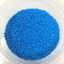 QA Products, Inc. - Beloit, Wisconsin Sprinkles Blue Jimmies Bakery Topping 8 Ounces Colored Sprinkles