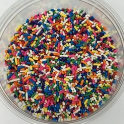 QA Products, Inc. - Beloit, Wisconsin Sprinkles Carnival Mix Multicolor Jimmies Topping 1 Pound Colored Sprinkles Sprinkles & Toppings
