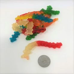 Vidal Gummi Centipedes Assorted Colors Bulk Gummy Candy 4.4 Pounds