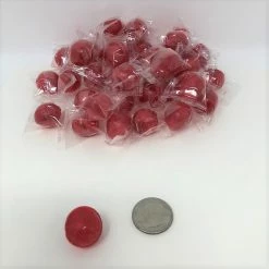 Washburn Cherry Balls 2 Pounds Red Cherry Candy Wrapped Hard Candy Bulk Candy