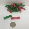 Beulah's Candyland Christmas Candy Old Fashion Chocolate Straws Red And Green 1 Pound Chocolate Filled Straws