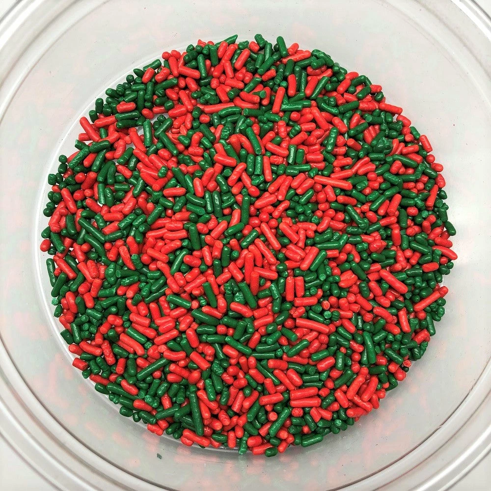 QA Products, Inc. - Beloit, Wisconsin Christmas Mix Sprinkles Green Red Jimmies Topping 1 Pound Colored Sprinkles Sprinkles & Toppings 3 QA Products, Inc. - Beloit, Wisconsin Christmas Mix Sprinkles Green Red Jimmies Topping 1 Pound Colored Sprinkles Sprinkles & Toppings