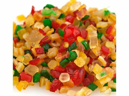 Beulah's Candyland Paradise Diced Fruit Mix Candied Fruit Glaze Special Mello 5 Pounds