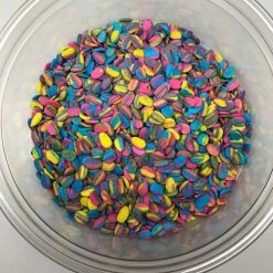 QA Products, Inc. - Beloit, Wisconsin Spring Easter Egg Shapes Multicolor Bakery Topping Sprinkles 8 Ounces Sprinkles & Toppings