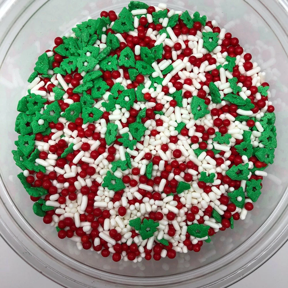 QA Products, Inc. - Beloit, Wisconsin Christmas Festive Flurry Mix Tree Shapes Sprinkles Topping 6 Pounds 3 QA Products, Inc. - Beloit, Wisconsin Christmas Festive Flurry Mix Tree Shapes Sprinkles Topping 6 Pounds