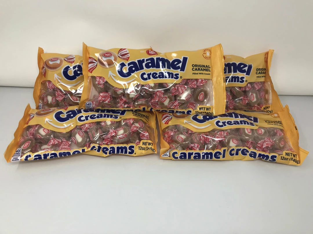 Goetze Candy Co. - Baltimore, MD 5 Bags Goetze's Caramel Creams 12 Oz Bag White Cream Center Wrapped Candy 2 Goetze Candy Co. - Baltimore, MD 5 Bags Goetze's Caramel Creams 12 Oz Bag White Cream Center Wrapped Candy