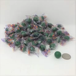 Beulah's Candyland Jawbreakers Green Color Small Wrapped Candy Jawbreaker Jaw Breaker 5 Pounds