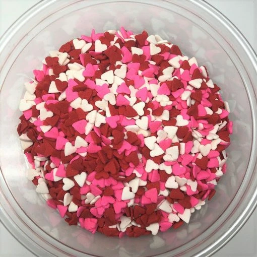 QA Products, Inc. - Beloit, Wisconsin Valentine Hearts Shapes Red/White/Pink Bakery Topping Sprinkles 5 Pounds 2 QA Products, Inc. - Beloit, Wisconsin Valentine Hearts Shapes Red/White/Pink Bakery Topping Sprinkles 5 Pounds
