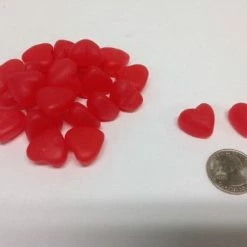 Sunrise Confections, A Division Of Mount Franklin Foods, LLC. - El Paso, Texas. Small Cherry JuJu Hearts 2 Pounds JuJube Hearts Cherry Hearts