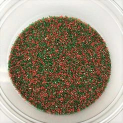 QA Products, Inc. - Beloit, Wisconsin Christmas Sanding Sugar Red Green Blend Topping Sprinkles 1 Pound Colored Sugar