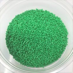 QA Products, Inc. - Beloit, Wisconsin Sprinkles Green Light Green Jimmies Bakery Topping 8 Ounces Colored Sprinkles Sprinkles & Toppings