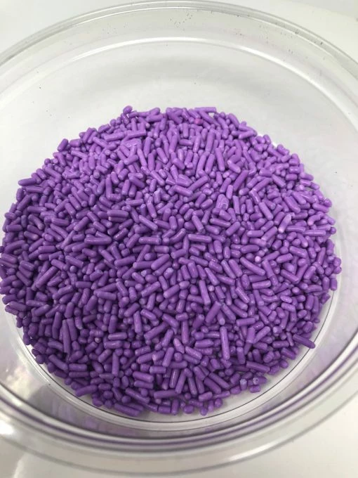 QA Products, Inc. - Beloit, Wisconsin Sprinkles & Toppings Sprinkles Lavender Jimmies Bakery Topping 8 Ounces Purple Colored Sprinkles