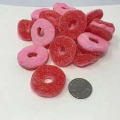Beulah's Candyland Gummi Watermelon Rings 1 Pound Bulk Gummy Rings Gummy Candy Gummi Candy