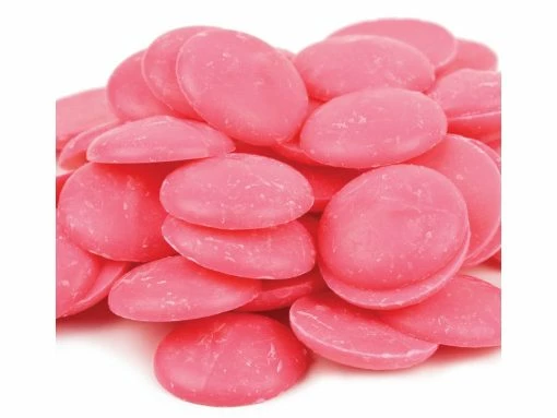 Chocolate Merckens Coating Wafers Melting Wafers Pink 2 Pounds