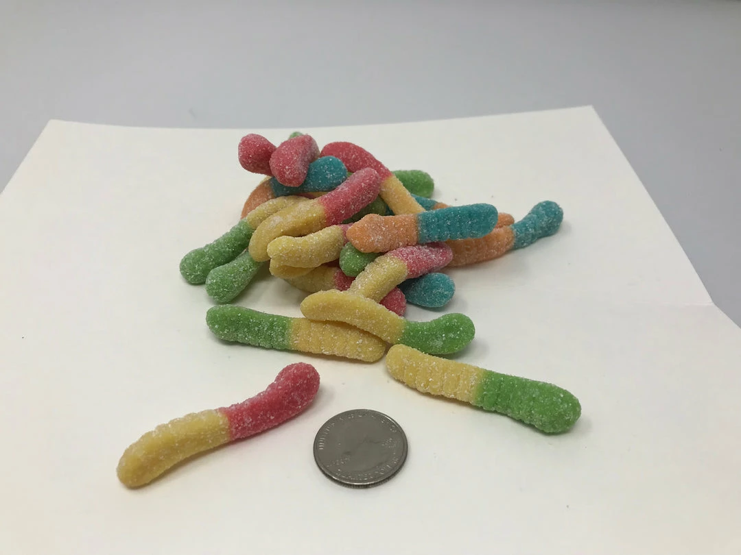 Beulah's Candyland Sour Mini Neon Worms 1 Pound Gummy Neon Worms Gummi Candy 3 Beulah's Candyland Sour Mini Neon Worms 1 Pound Gummy Neon Worms Gummi Candy