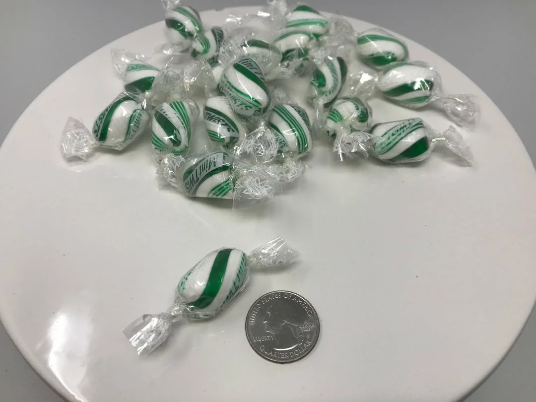 Beulah's Candyland Wintergreen Twists 1 Pound Wintergreen Candy Wrapped Hard Candy Bulk Candy 3 Beulah's Candyland Wintergreen Twists 1 Pound Wintergreen Candy Wrapped Hard Candy Bulk Candy