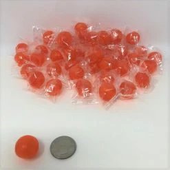 Washburn Orange Balls 5 Pounds Orange Flavor Candy Wrapped Hard Candy Bulk Candy Wrapped Candy