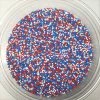 WNC - Pennsylvania Patriotic Nonpareils Red White Blue All American Topping Sprinkles 8 Ounces