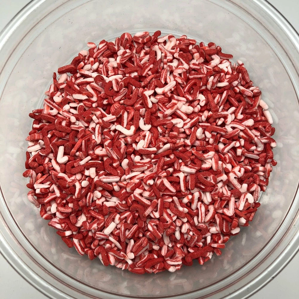 QA Products, Inc. - Beloit, Wisconsin Sprinkles & Toppings Christmas Candy Cane Shapes Peppermint Red White Topping Sprinkles 8 Ounces 3 QA Products, Inc. - Beloit, Wisconsin Sprinkles & Toppings Christmas Candy Cane Shapes Peppermint Red White Topping Sprinkles 8 Ounces