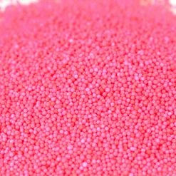 QA Products, Inc. - Beloit, Wisconsin Nonpareils Pink Bakery Topping Sprinkles Colored Nonpareils 1 Pound Sprinkles & Toppings