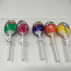 Beulah's Candyland Rain-Blo Pops Lollipops 5 Flavors 2 Pound Bag Candy Coated Bubblegum