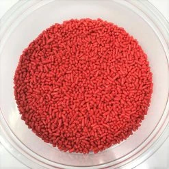 QA Products, Inc. - Beloit, Wisconsin Sprinkles Red Jimmies Bakery Topping 8 Ounces Colored Sprinkles