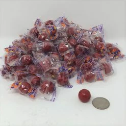 Beulah's Candyland Jawbreakers Red Color Small Wrapped Candy Red Jawbreaker Jaw Breaker 2 Pounds