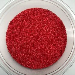 QA Products, Inc. - Beloit, Wisconsin Sprinkles & Toppings Nonpareils Red Bakery Topping Sprinkles Colored Nonpareils 8 Ounces