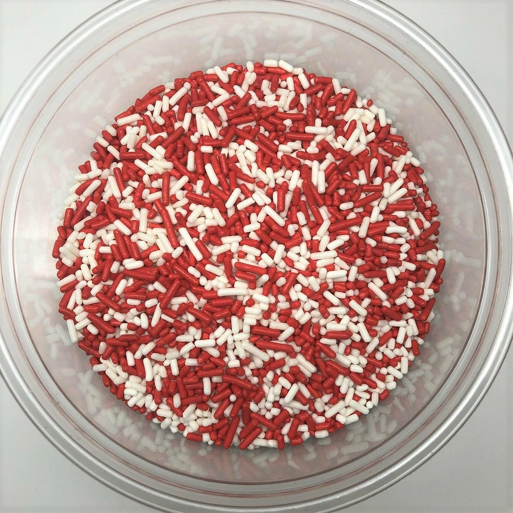QA Products, Inc. - Beloit, Wisconsin Valentine Sprinkles Red White Jimmies Bakery Topping 6 Pounds 3 QA Products, Inc. - Beloit, Wisconsin Valentine Sprinkles Red White Jimmies Bakery Topping 6 Pounds