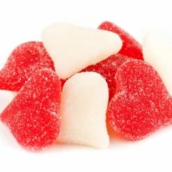 Beulah's Candyland Sanded Sour Gummi Valentine Hearts 4.5 Pounds Gummi Hearts