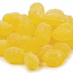 Unwrapped Bulk Candy Sanded Lemon Drops Old Fashioned Hard Candy 1 Pound Claey's Candies