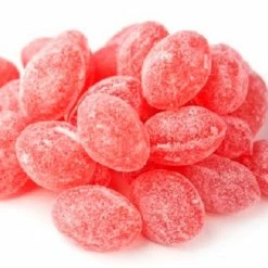 Sanded Raspberry Drops Old Fashioned Hard Candy 2 Pounds Claey's Candies Unwrapped Bulk Candy