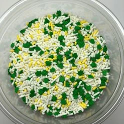 QA Products, Inc. - Beloit, Wisconsin Shamrock Sprinkle Mix Bakery Topping Sprinkles 8 Ounces