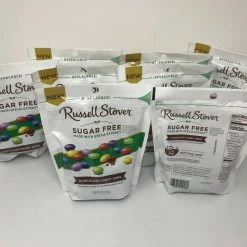 Beulah's Candyland Russell Stover Sugar Free Chocolate Candy Gems 8 Bags Sugar Free Candy