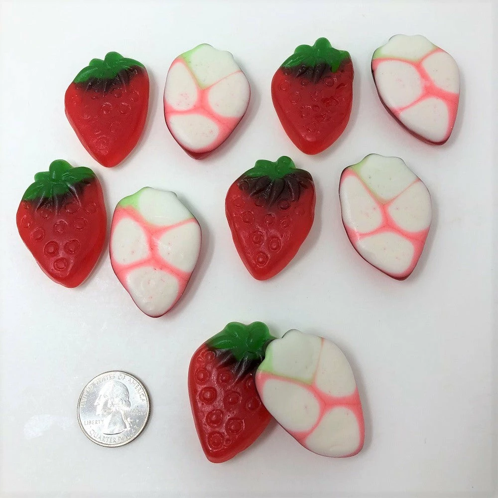 Vidal Gummi Strawberries With Cream 2 Pound Bulk Strawberry Gummy Candy Gummi Candy 3 Vidal Gummi Strawberries With Cream 2 Pound Bulk Strawberry Gummy Candy Gummi Candy